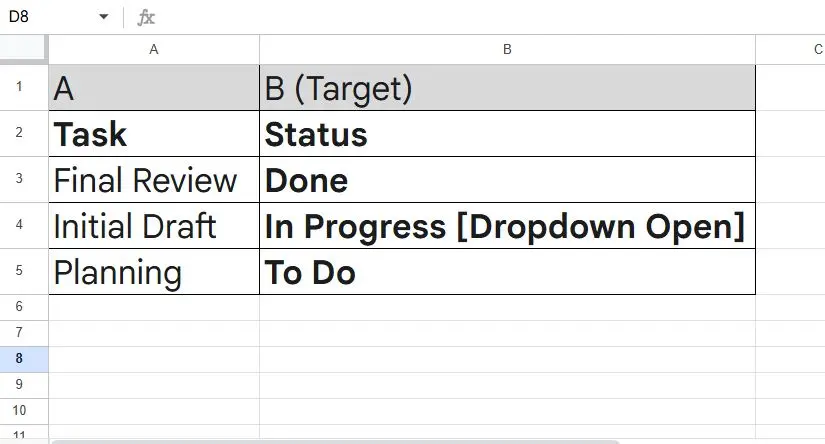 Data Validation and Dropdown Menus